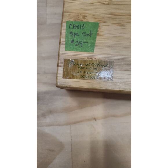 Picnic at Ascot Bamboo Cheese Board PRE-OWNED - Picture 5 of 5